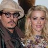 Johnny Depp et Amber Heard à Paris pour Rhum Express, le 8 novembre 2011.