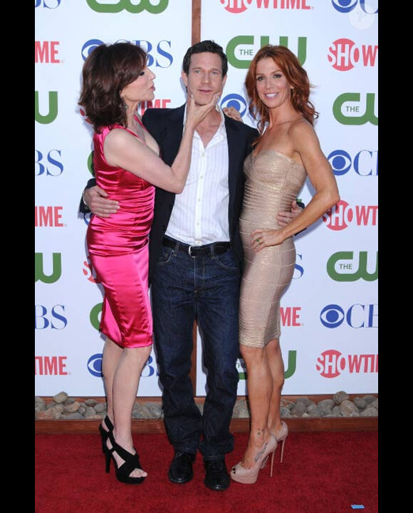 Dylan Walsh en compagnie de Poppy Montgomery et Marilu Henner lors d'une soirée à Los Angeles en août 2011