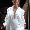 Beyoncé Knowles, bien enceinte de six mois à New York le 3 novembre 2011.