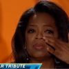 Oprah Winfrey, émue aux larmes de recevoir un Oscar, le 12 novembre à Los Angeles.