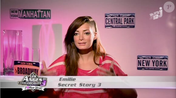 Emilie dans Les Anges de la télé-réalité 3 sur NRJ 12 le lundi 14 novembre 2011
