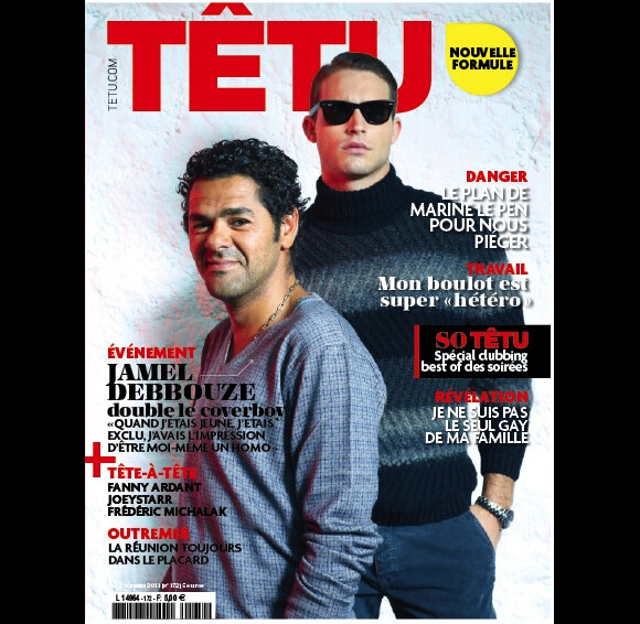 Jamel Debbouze en couverture de Tétu en kiosques dès mercredi 16 novembre 2011 - nouvelle édition