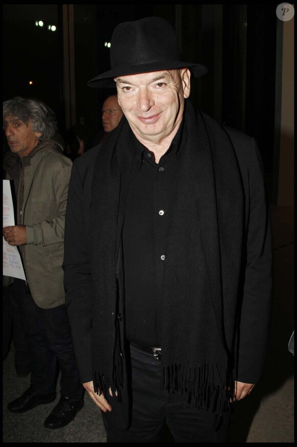L'architecte Jean Nouvel au concert exceptionnel de Patti Smith et David Lynch organisé à la Fondation Cartier, à Paris, le 28 octobre 2011.