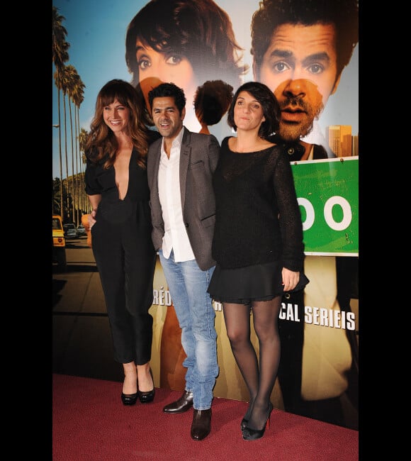 Nikki Deloach, Jamel Debbouze et Florence Foresti lors de l'avant-première du film Hollywoo à Paris le 21 novembre 2011