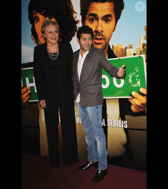 Muriel Robin et Jamel Debbouze lors de l'avant-première du film Hollywoo à Paris le 21 novembre 2011