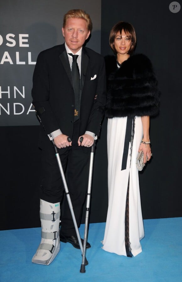 Boris Becker et sa femme Lilly à Londres le 29 octobre 2011