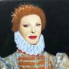 Régine en Elizabeth I d'Angleterre pour l'opération Histoire de... contre le sida.