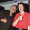 Michel Field et Anne Roumanoff lors de la soirée "Europe 1 fait Bobino" à Paris, le 28 novembre 2011