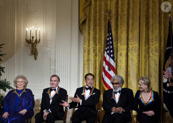 La remise des honneurs du Kennedy Center à Washington le 3 décembre 2011 : Meryl Streep est dissipée