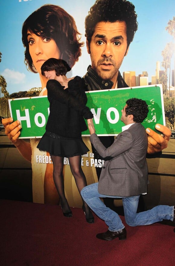 Florence Foresti et Jamel Debbouze à l'avant-première d'Hollywoo à Paris, le 26 novembre 2011.