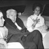 Charlie Chaplin, sa femme Oona, et leur fille Joséphine, à Paris, le 13 janvier 1967.