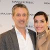 Antoine de Caunes et Daphné Roulier à l'inauguration de la boutique Banana Republic à Paris le 7 décembre 2011