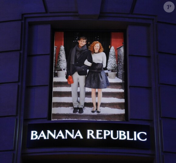 Inauguration de la boutique Banana Republic à Paris le 7 décembre 2011