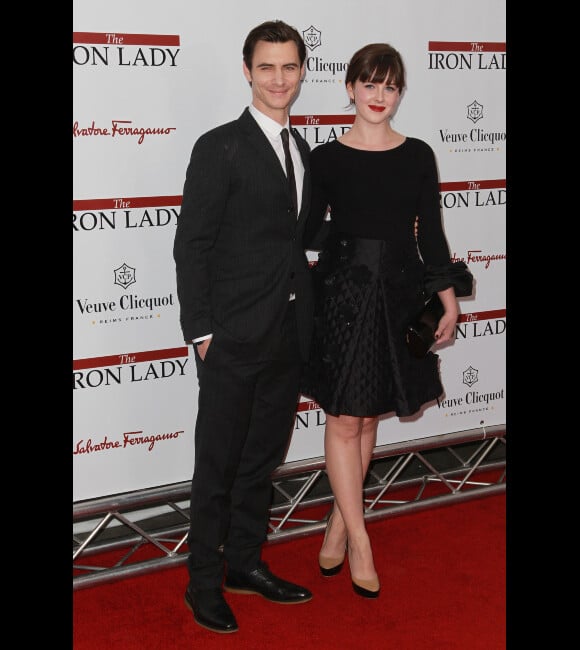 Harry Lloyd et Alexandra Roach lors de l'avant-première du film La Dame de fer le 13 décembre 2011 à New York