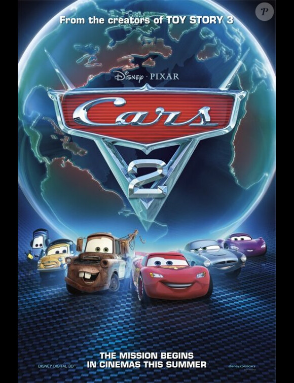 L'affiche de Cars 2.