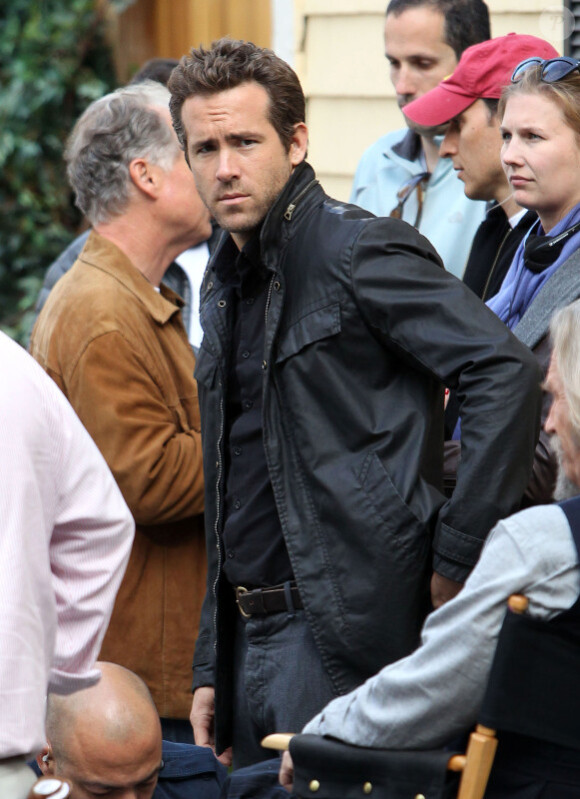 Ryan Reynolds en septembre 2011 à Boston sur un tournage