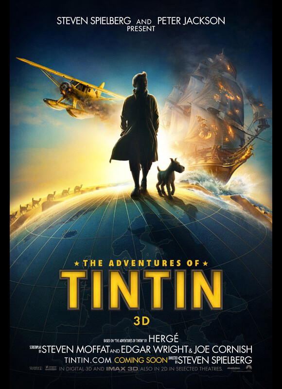 L'affiche du film Les Aventures de Tintin : le secret de la Licorne
