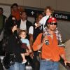 Matthew McConaughey et sa compagne Camila avec leurs enfants à la Nouvelle-Orléans en novembre 2011