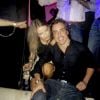 Xenia Tchoumitcheva et Fernando Alonso lors d'une soirée à Madrid animée par Bob Sinclar