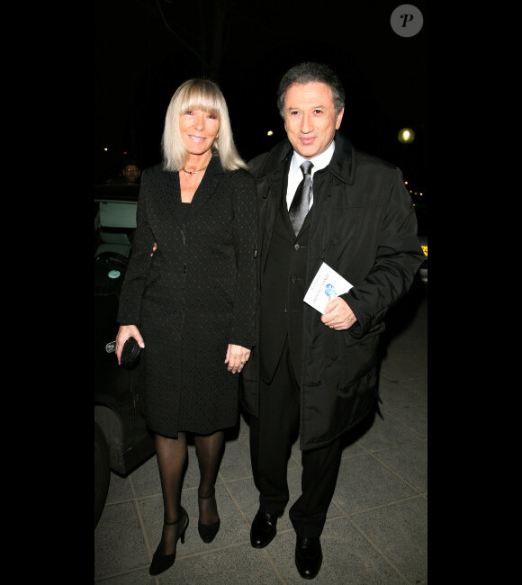 Michel Drucker et sa femme Dany Saval en janvier 2007 à Paris