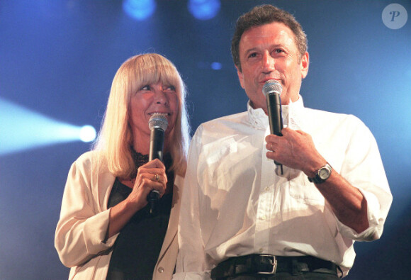 Michel Drucker et sa femme Dany Saval en juillet 2000