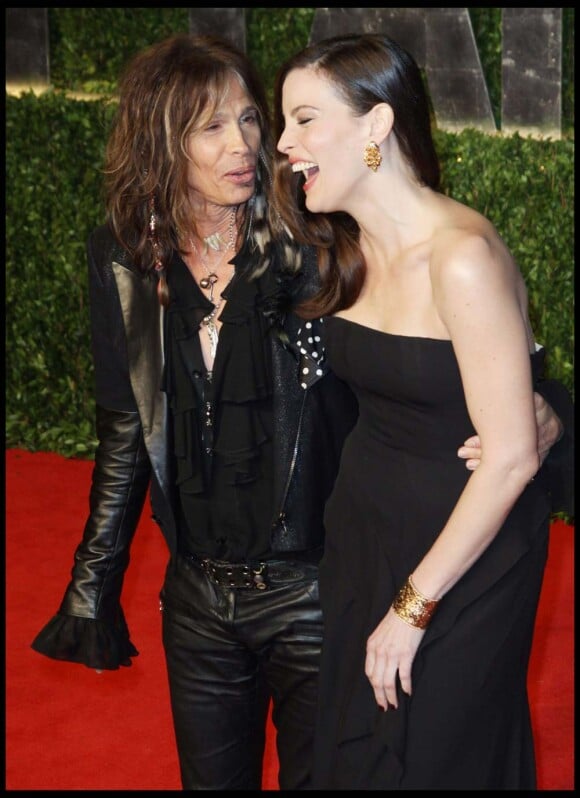 Steven Tyler et sa fille Liv Tyler à Los Angeles pour les Oscars, le 27 février 2011.