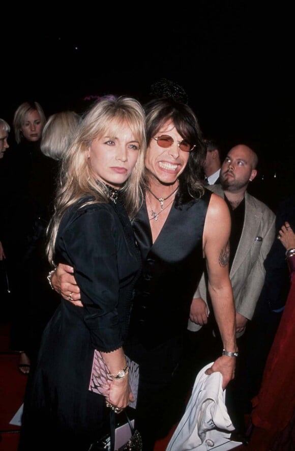 Steven Tyler et sa seconde épouse Teresa Barrick à New York le 9 septembre 1999.