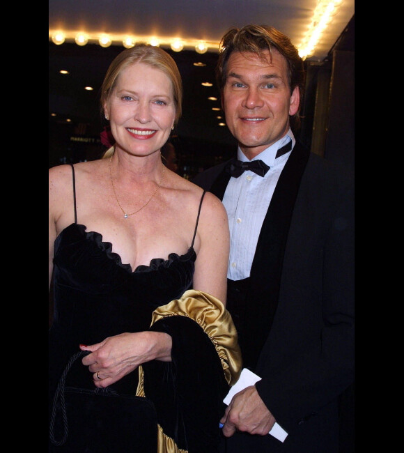 Patrick Swayze et Lisa Niemi à New York en 2002