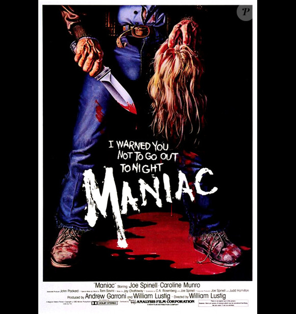 L'affiche de Maniac (1980) de William Lustig.