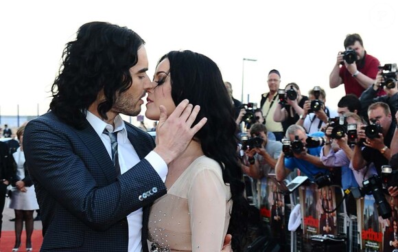 Katy Perry et Russell Brand à Londres, le 19 avril 2011.