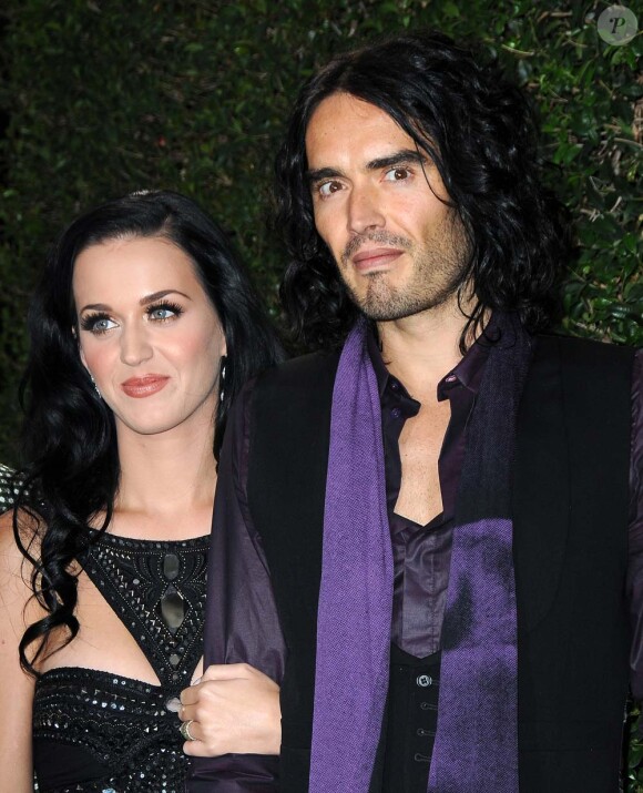 Katy Perry et Russell Brand à Los Angeles, le 21 novembre 2010.