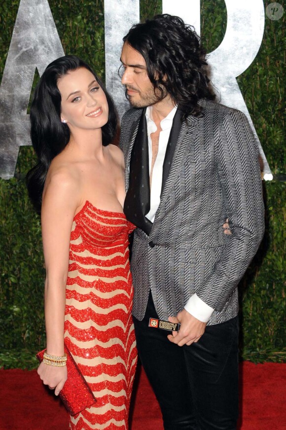 Katy Perry et Russell Brand à Los Angeles, le 7 mars 2010.