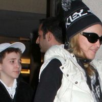 Madonna : Avant le grand come-back, toute sa tribu sur des skis