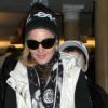 Madonna et son fils Rocco à New York, le 10 décembre 2011.