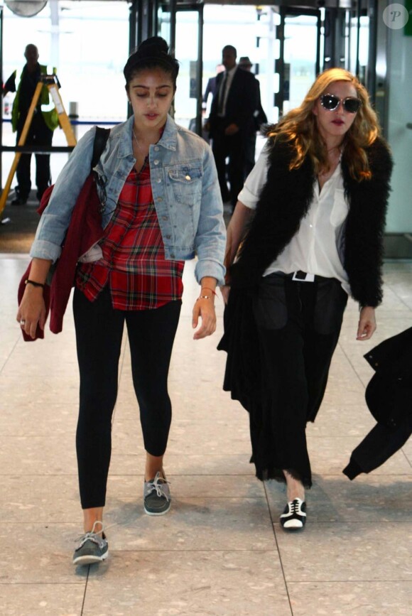 Madonna et sa fille Lourdes à Londres, le 4 septembre 2011.