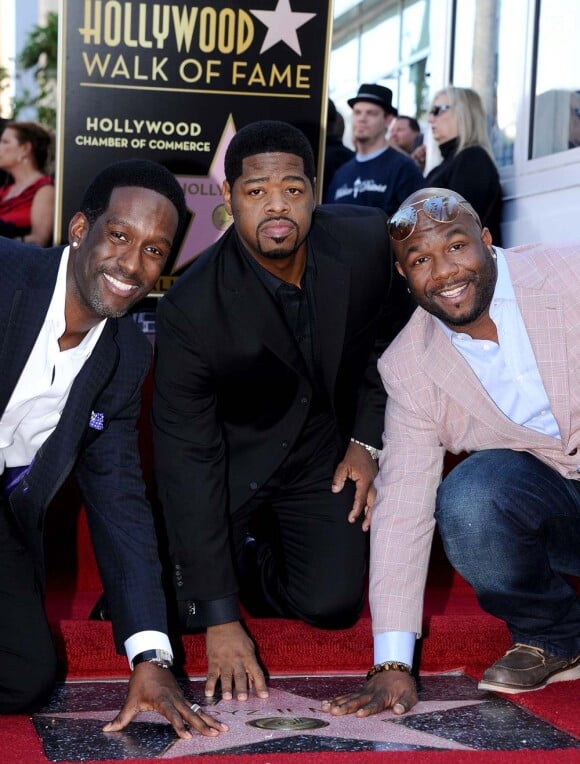 Les Boyz II Men reçoivent leur étoile sur le Walk of Fame à Los Angeles, le 5 janvier 2011.