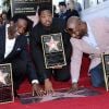 Les Boyz II Men, composés de Shawn Stockman, Nathan Morris et Wanya Morris, reçoivent leur étoile sur le Walk of Fame à Los Angeles, le 5 janvier 2011.