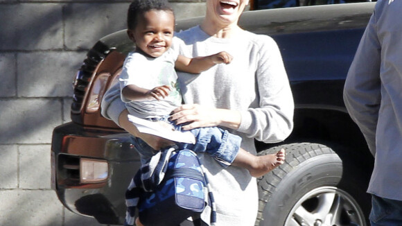 Sandra Bullock : Fous rires avec son adorable petit Louis