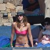 Jessica Alba sous le soleil de Cabo San Lucas, au Mexique, fin décembre 2011.