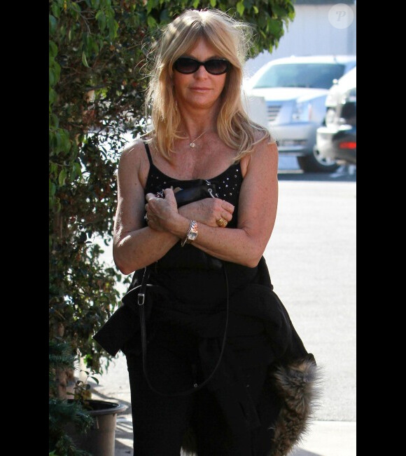 Goldie Hawn se promène dans Los Angeles le 8 janvier 2012