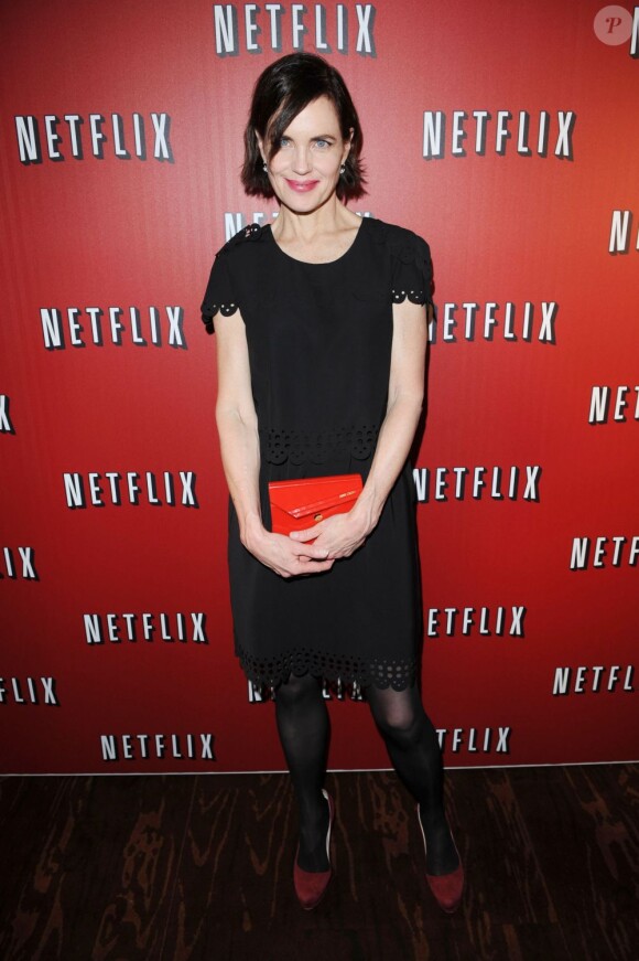 Elizabeth McGovern lors du lancement de Netflix en Angleterre le 9 janvier 2011