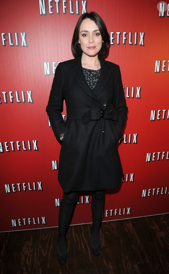 Kaylee Hawes lors du lancement de Netflix en Angleterre. Le 9 janvier 2011
