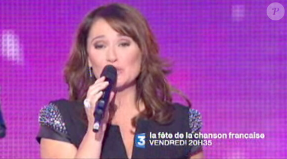Daniela Lumbroso lors de l'émission la Fête de la chanson française, vendredi 13 janvier 2012 sur France 3