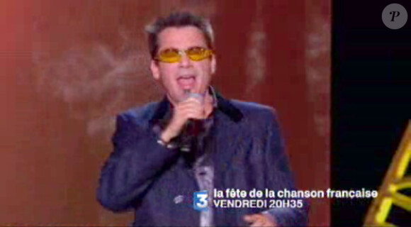 Florent Pagny lors de l'émission la Fête de la chanson française, vendredi 13 janvier 2012 sur France 3