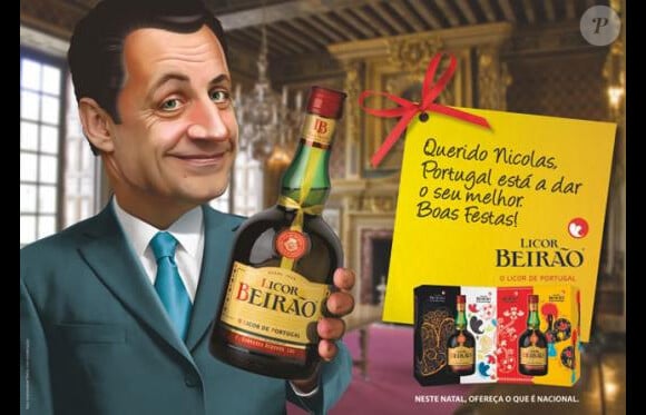 La publicité pour la liqueur Beirao avec Nicolas Sarkozy