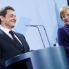 Nicolas Sarkozy et Angela Merkel à Berlin le 9 janvier 2012