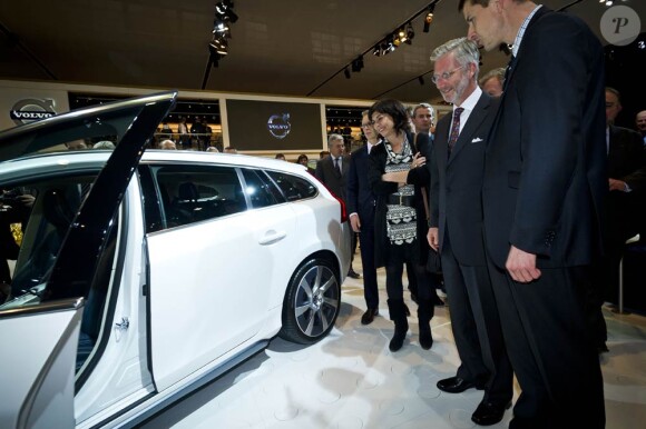 Le prince héritier Philippe de Belgique inaugurait le 11 janvier 2012 le 90e Salon de l'Auto de Bruxelles, à Brussels Expo.