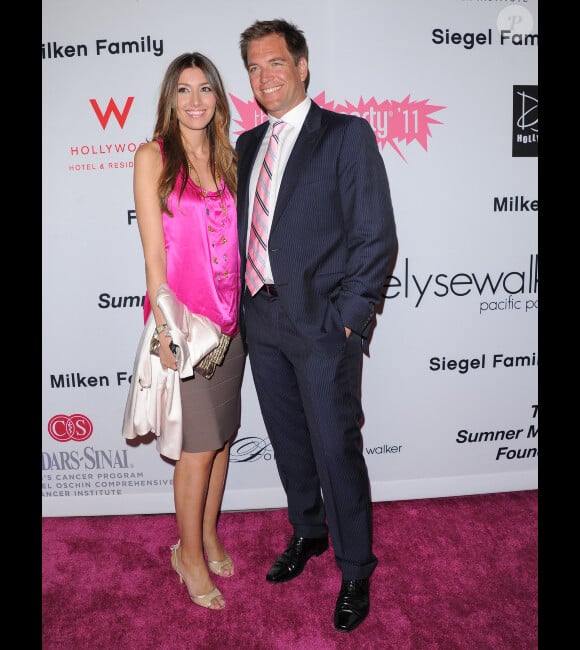 Michael Weatherly et sa femme Bojana Jankovic, amoureux, à Los Angeles en septembre 2011