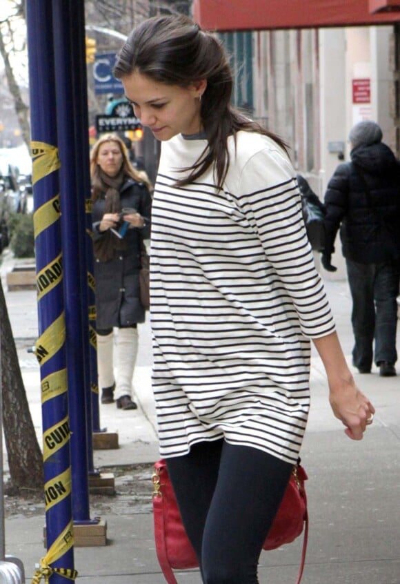 Katie Holmes à New York, le samedi 14 janvier 2011.