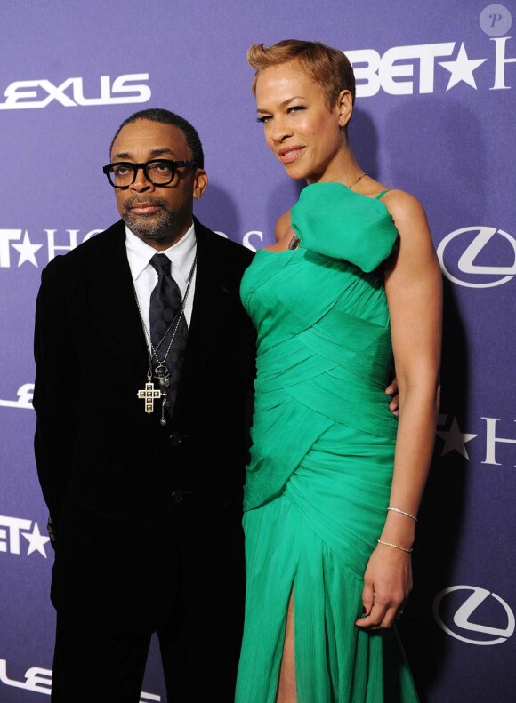 Spike Lee et sa femme Tonya aux BET Honors, à Washington, le 14 janvier 2012.